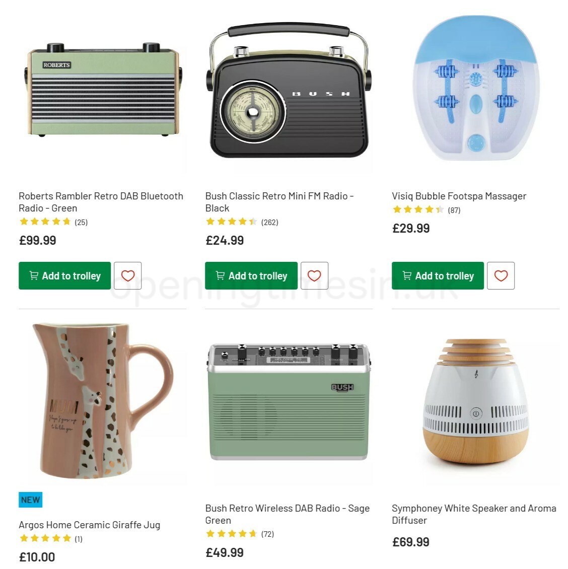 Argos Offers from 1 March