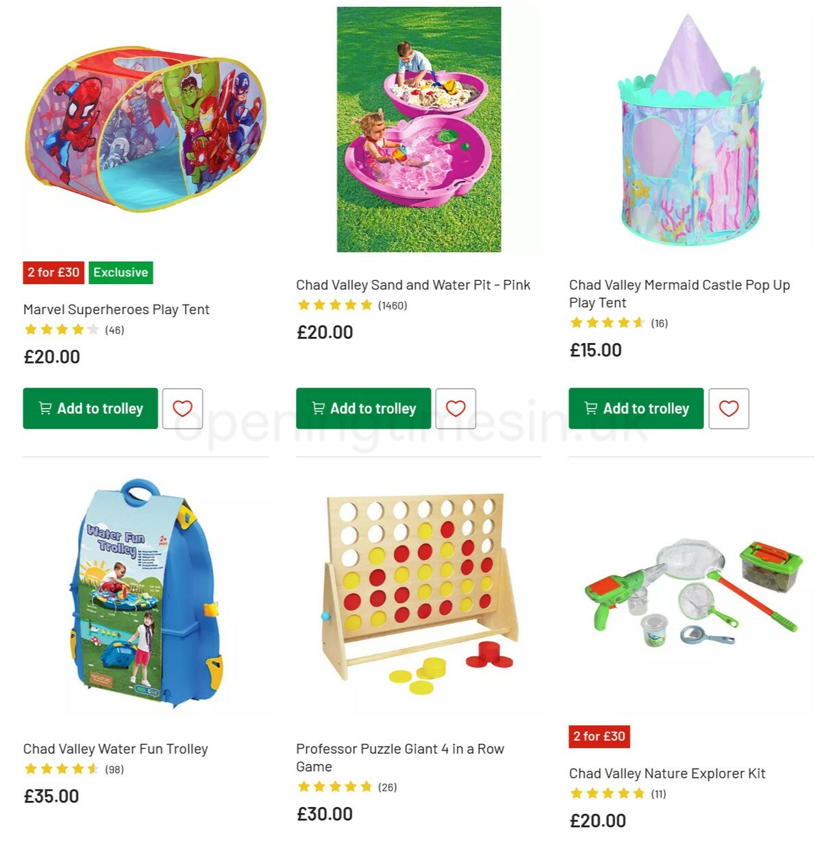 Argos Offers from 3 May