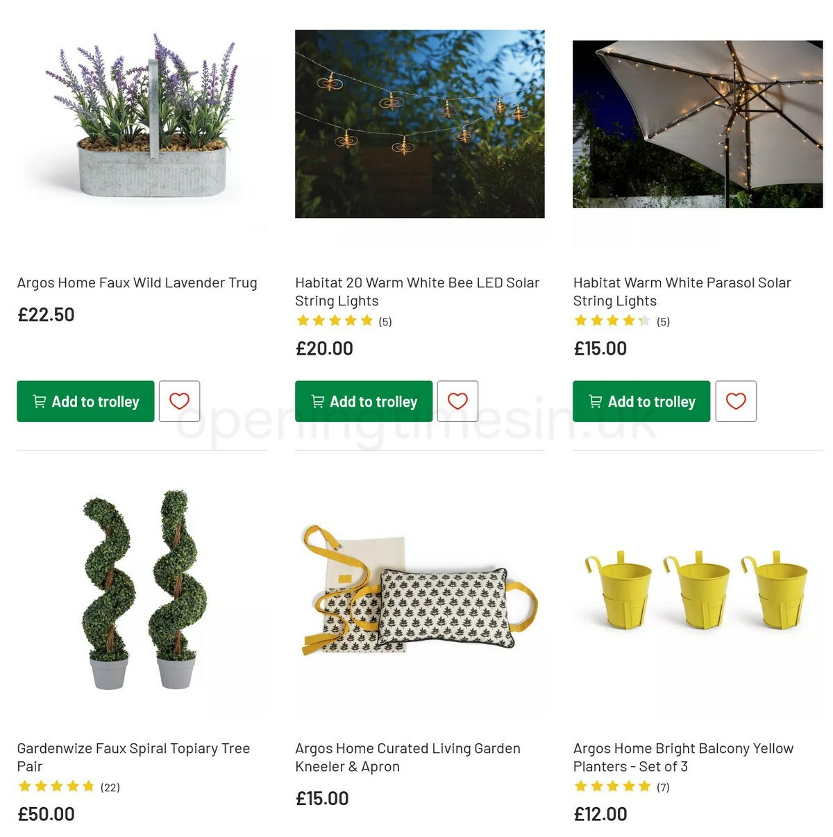 Argos Offers from 3 May