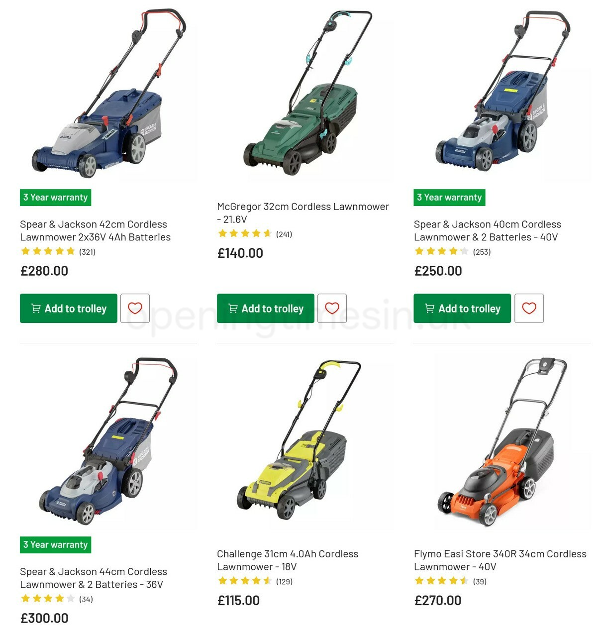 Argos Offers from 3 May