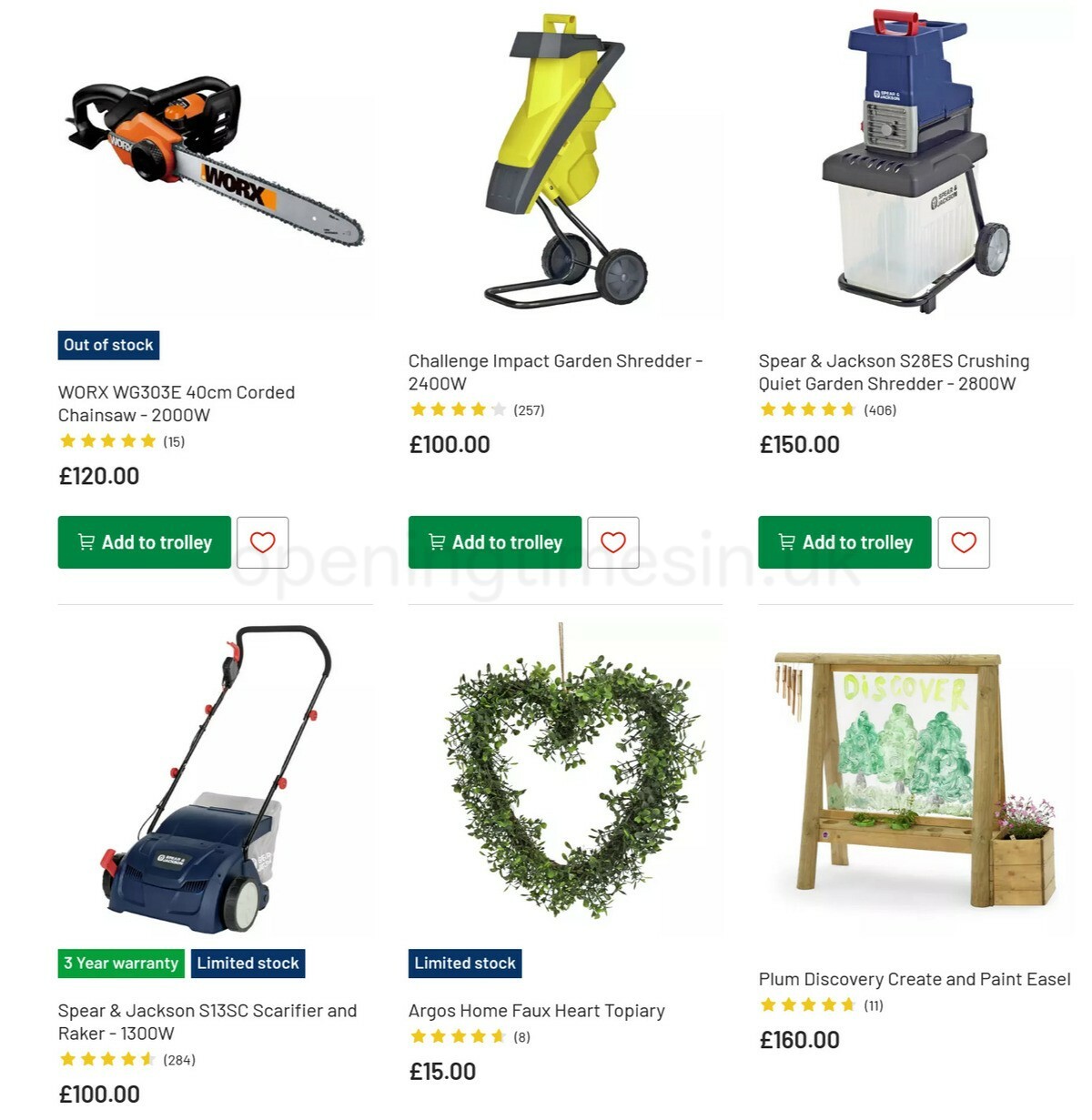 Argos Offers from 3 May