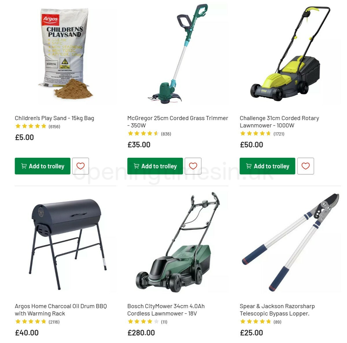 Argos Offers from 3 May