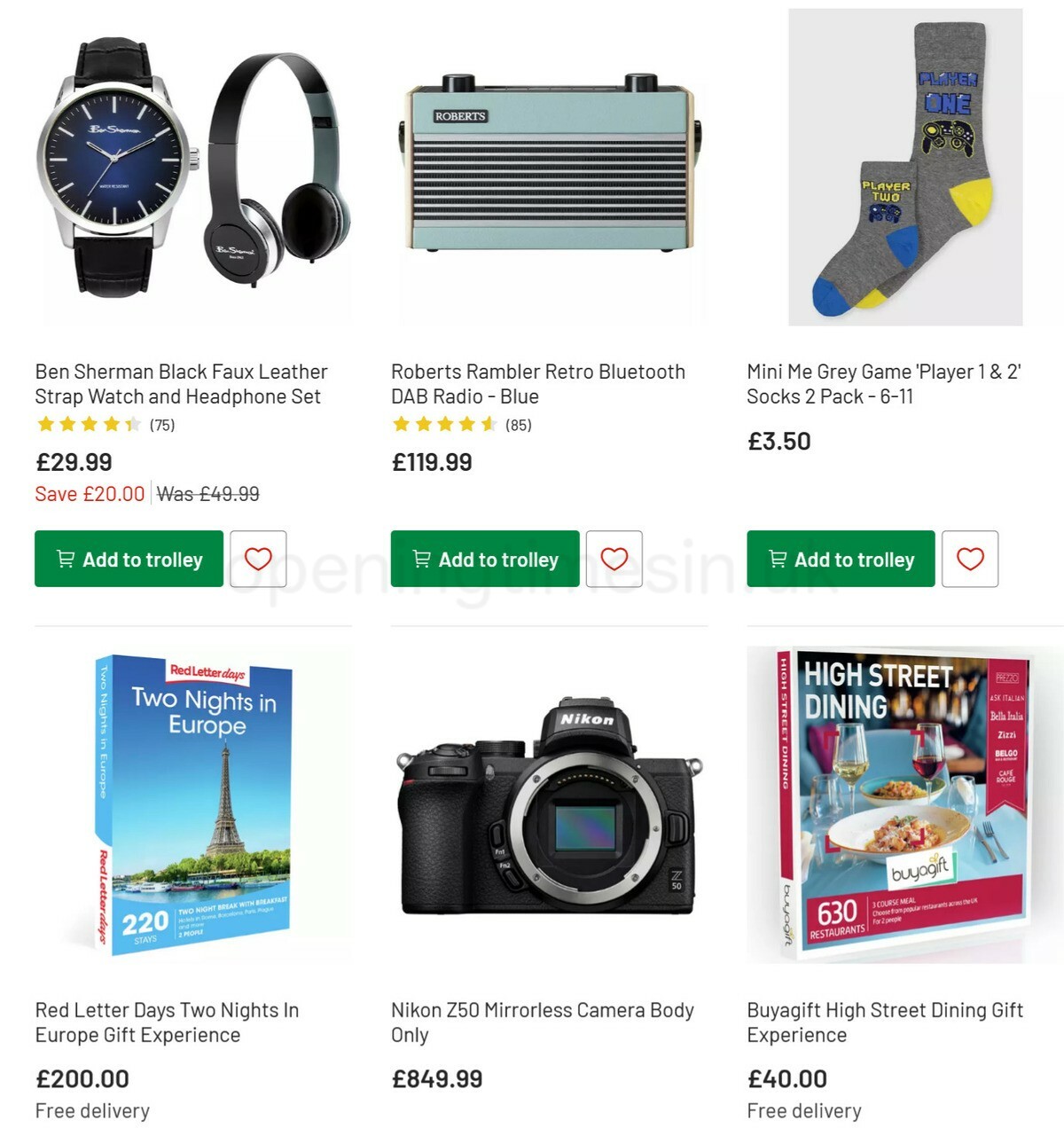 Argos Father's Day Offers from 17 May