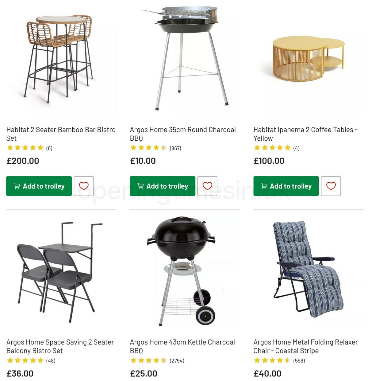 Argos Offers from 8 June