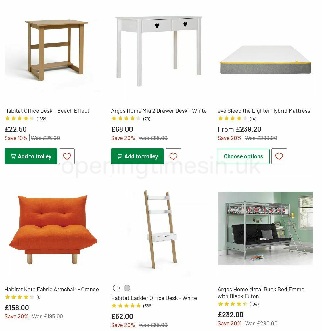 Argos Offers from 6 July