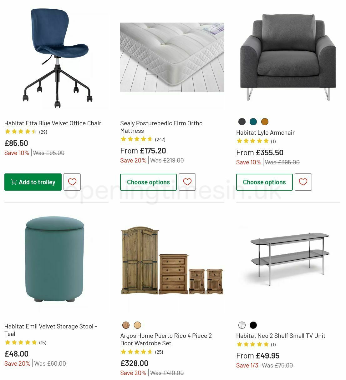 Argos Offers from 6 July