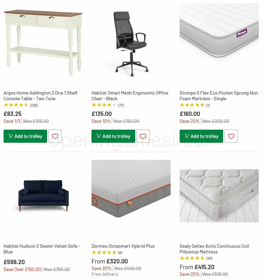 Argos Offers from 6 July