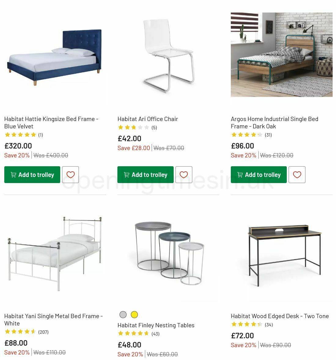 Argos Offers from 6 July