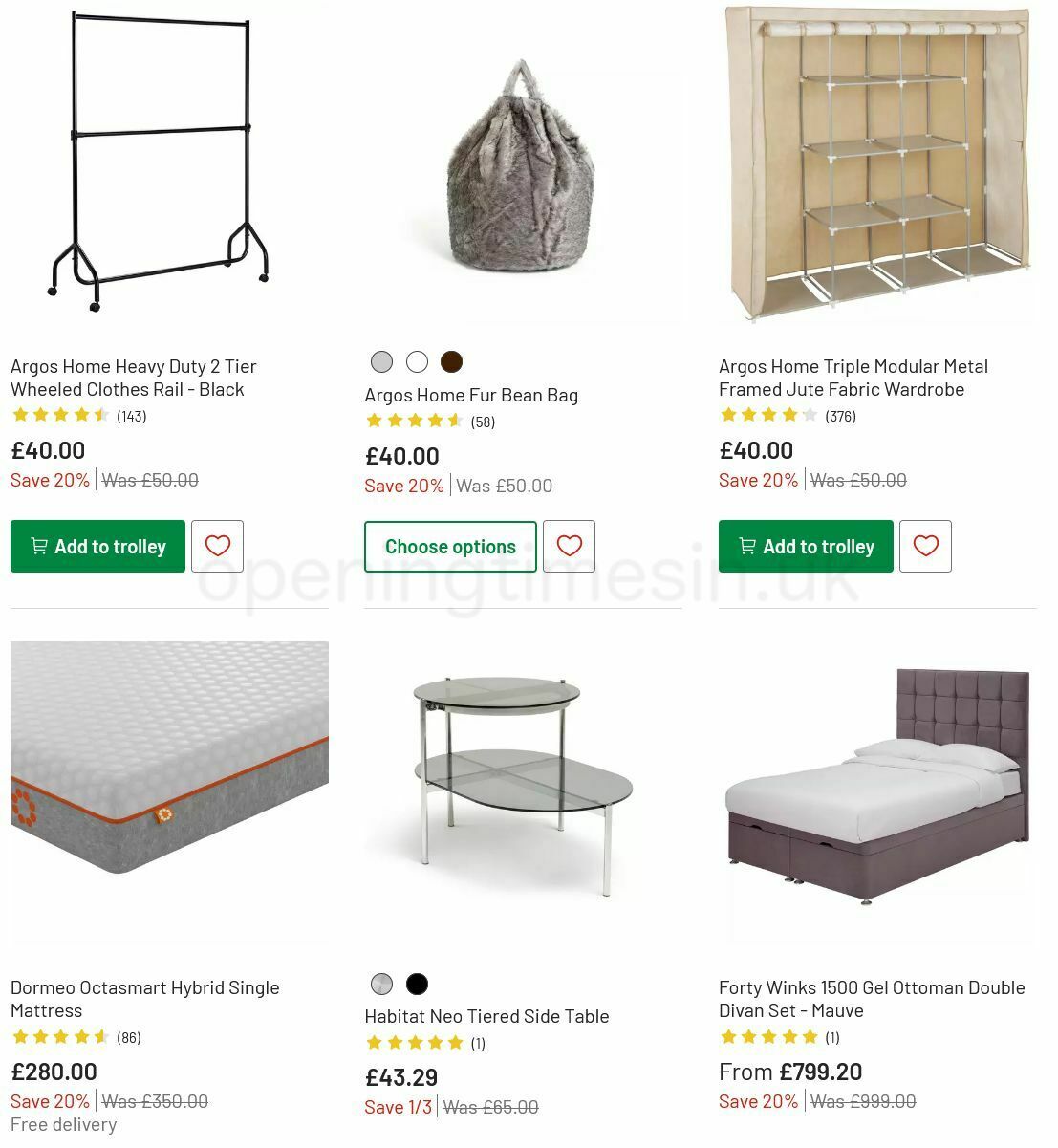 Argos Offers from 6 July