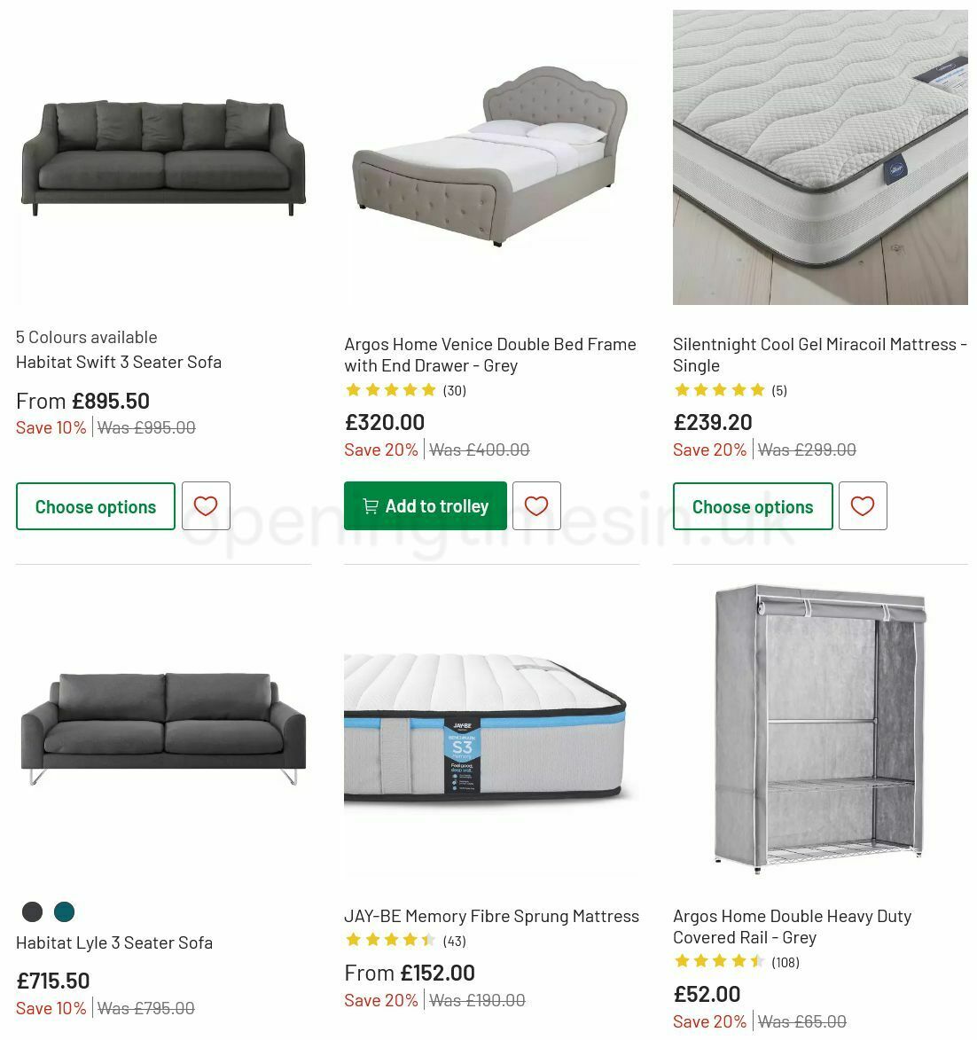 Argos Offers from 6 July
