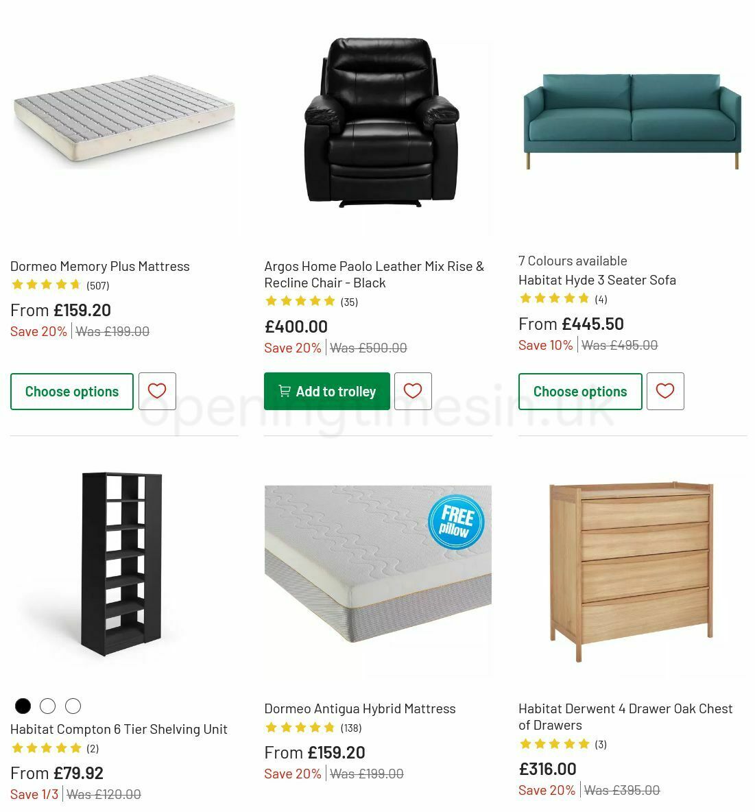 Argos Offers from 6 July