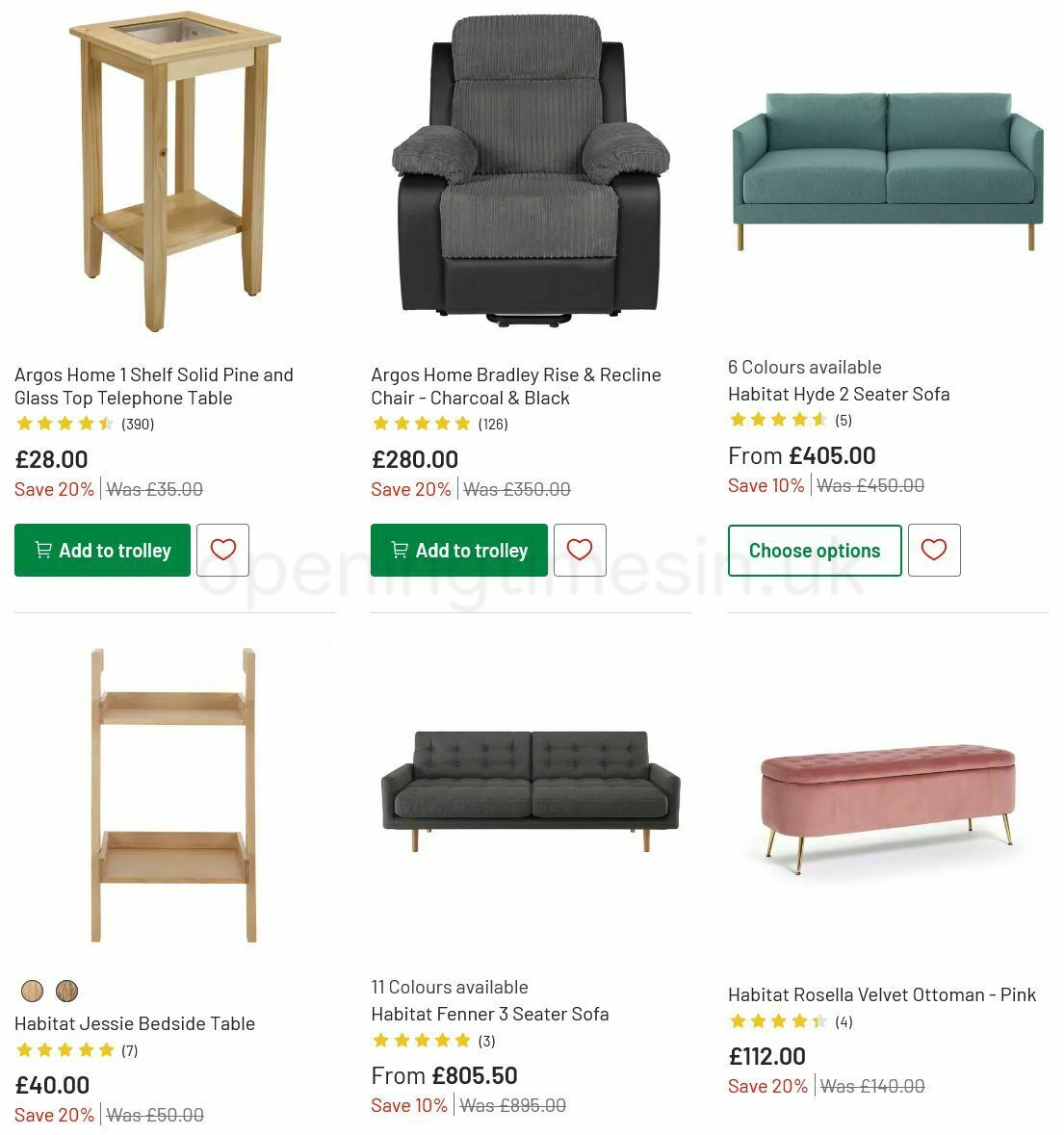 Argos Offers from 6 July