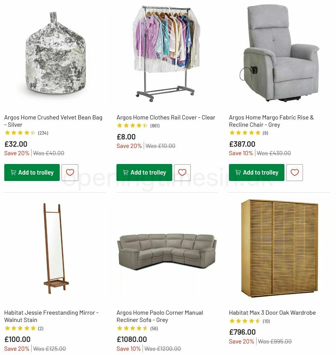 Argos Offers from 6 July