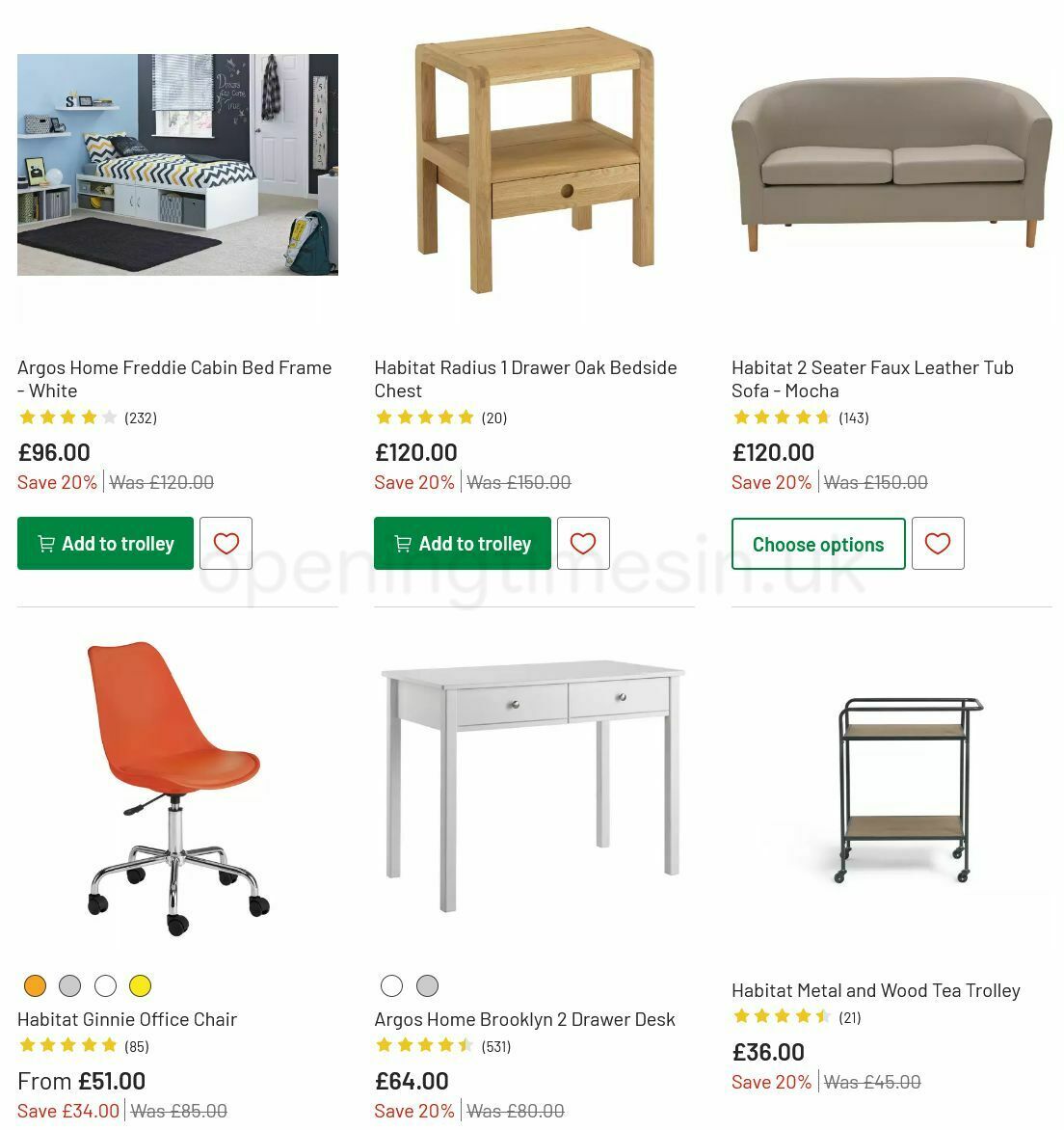 Argos Offers from 6 July