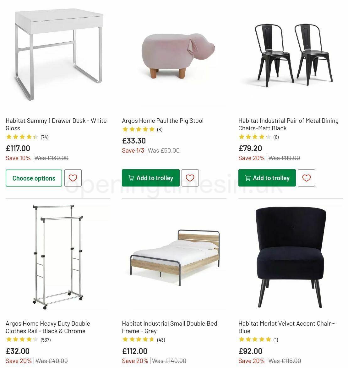 Argos Offers from 6 July