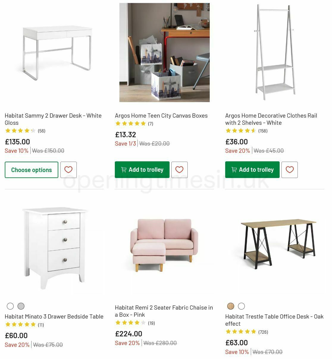 Argos Offers from 6 July