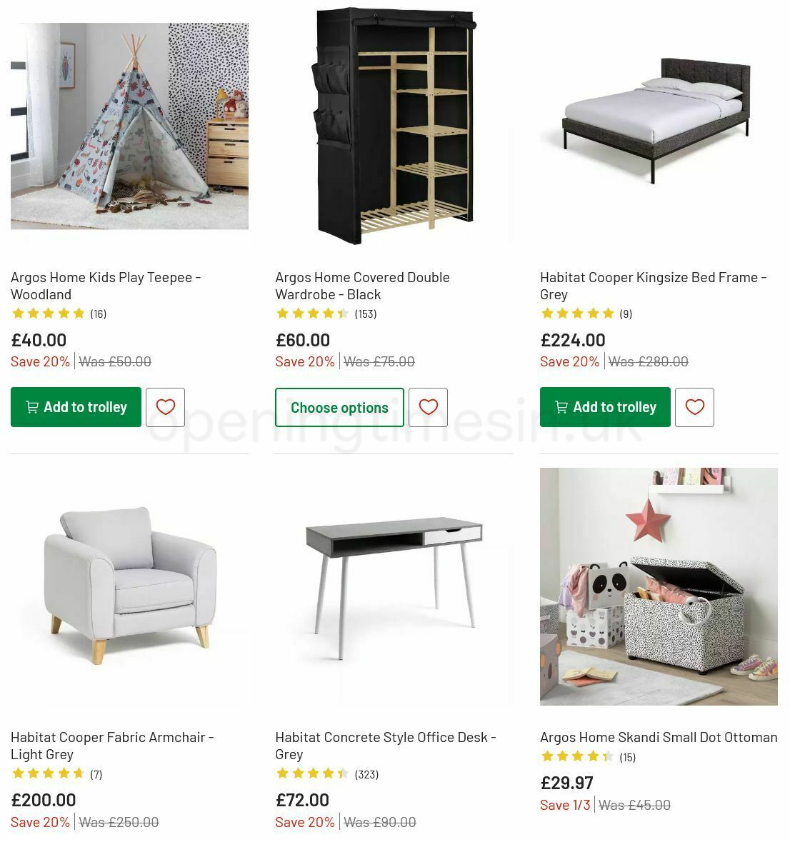 Argos Offers from 6 July