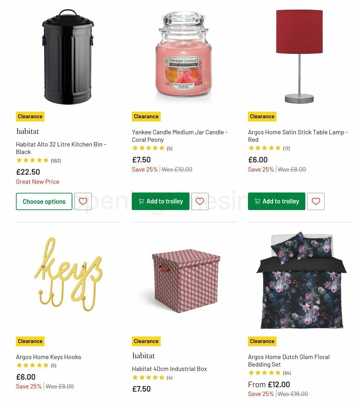Argos Offers from 19 July