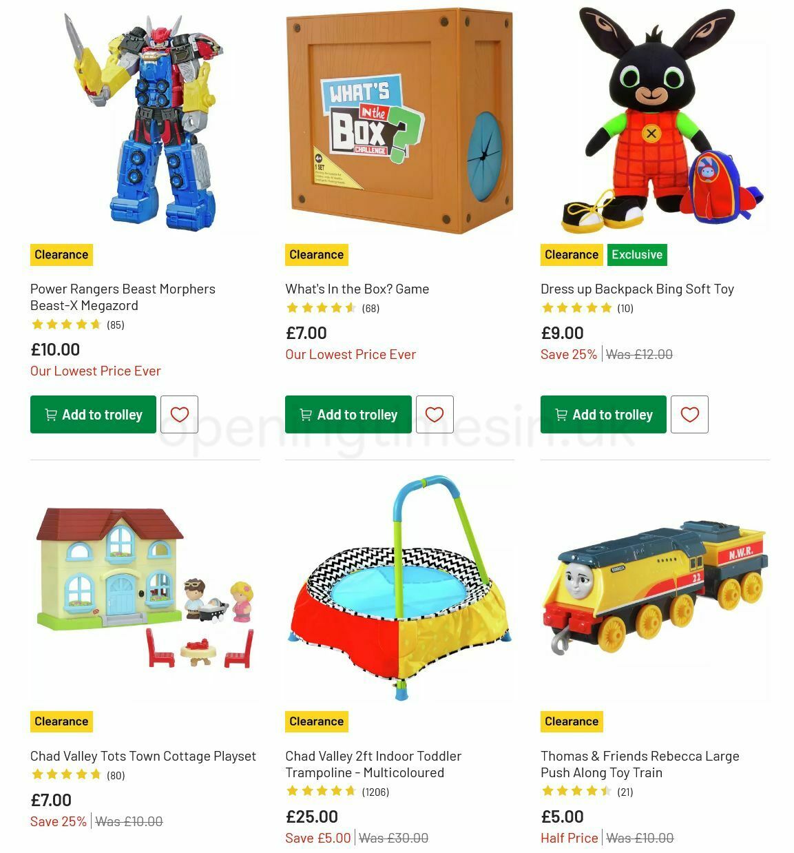 Argos Offers from 19 July