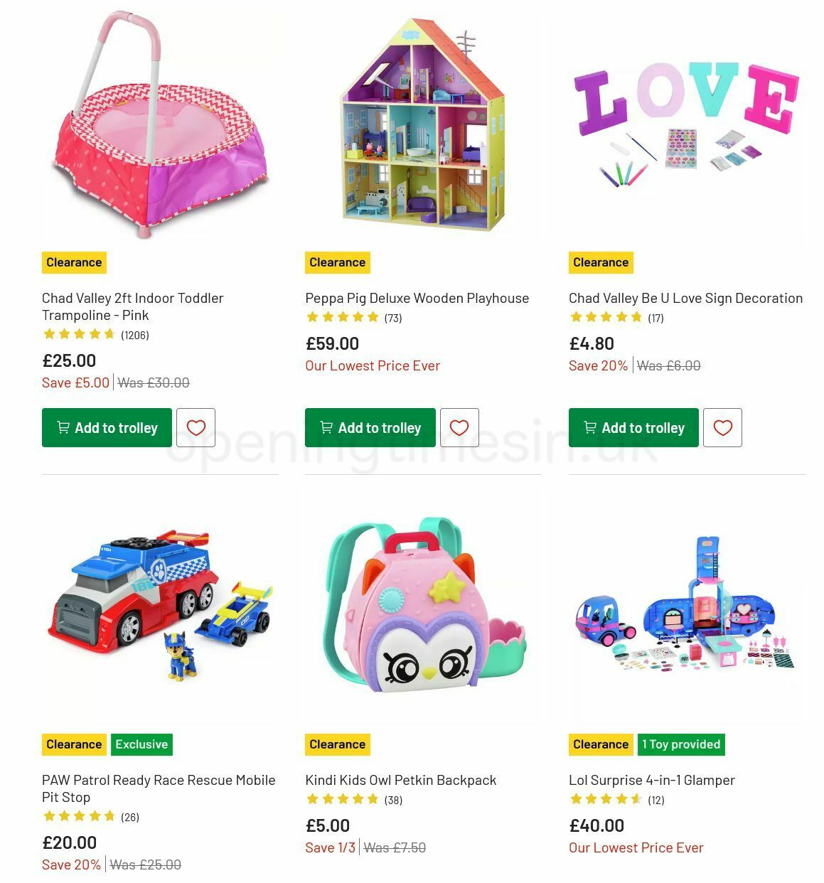 Argos Offers from 19 July