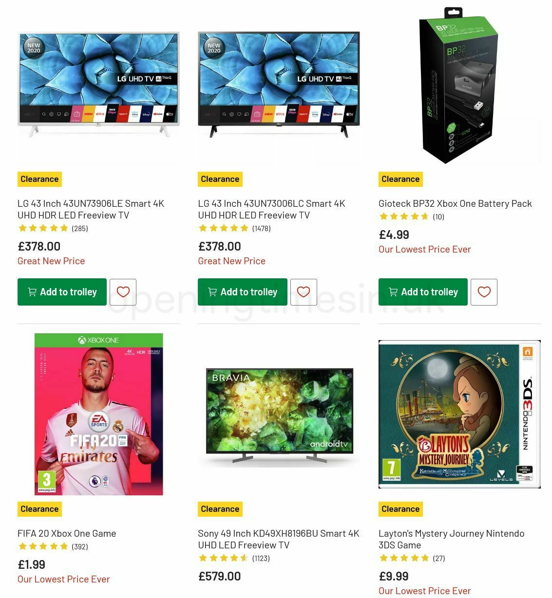 Argos Offers from 19 July