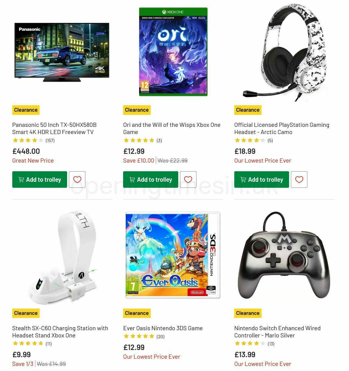 Argos Offers from 19 July