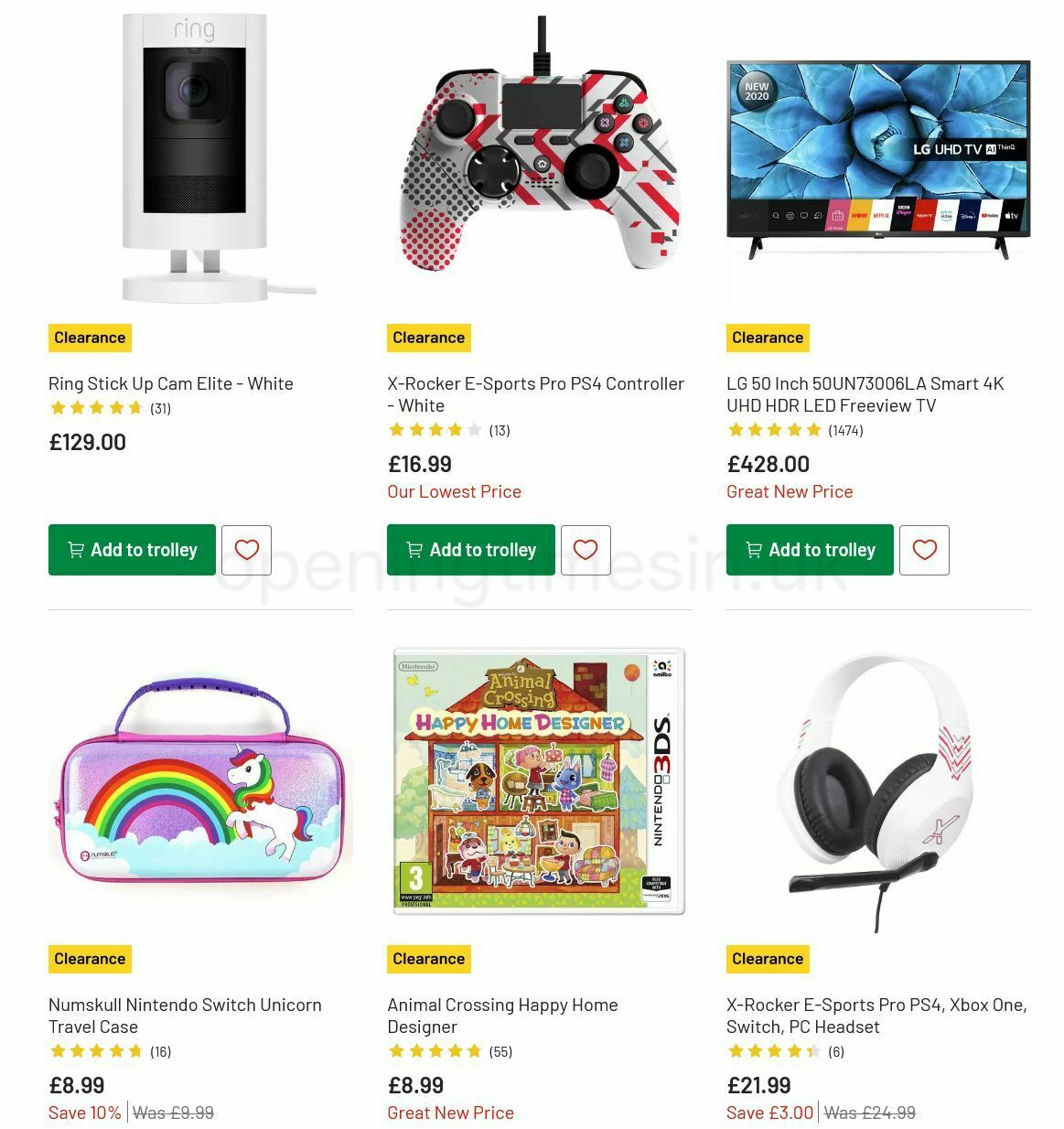 Argos Offers from 19 July