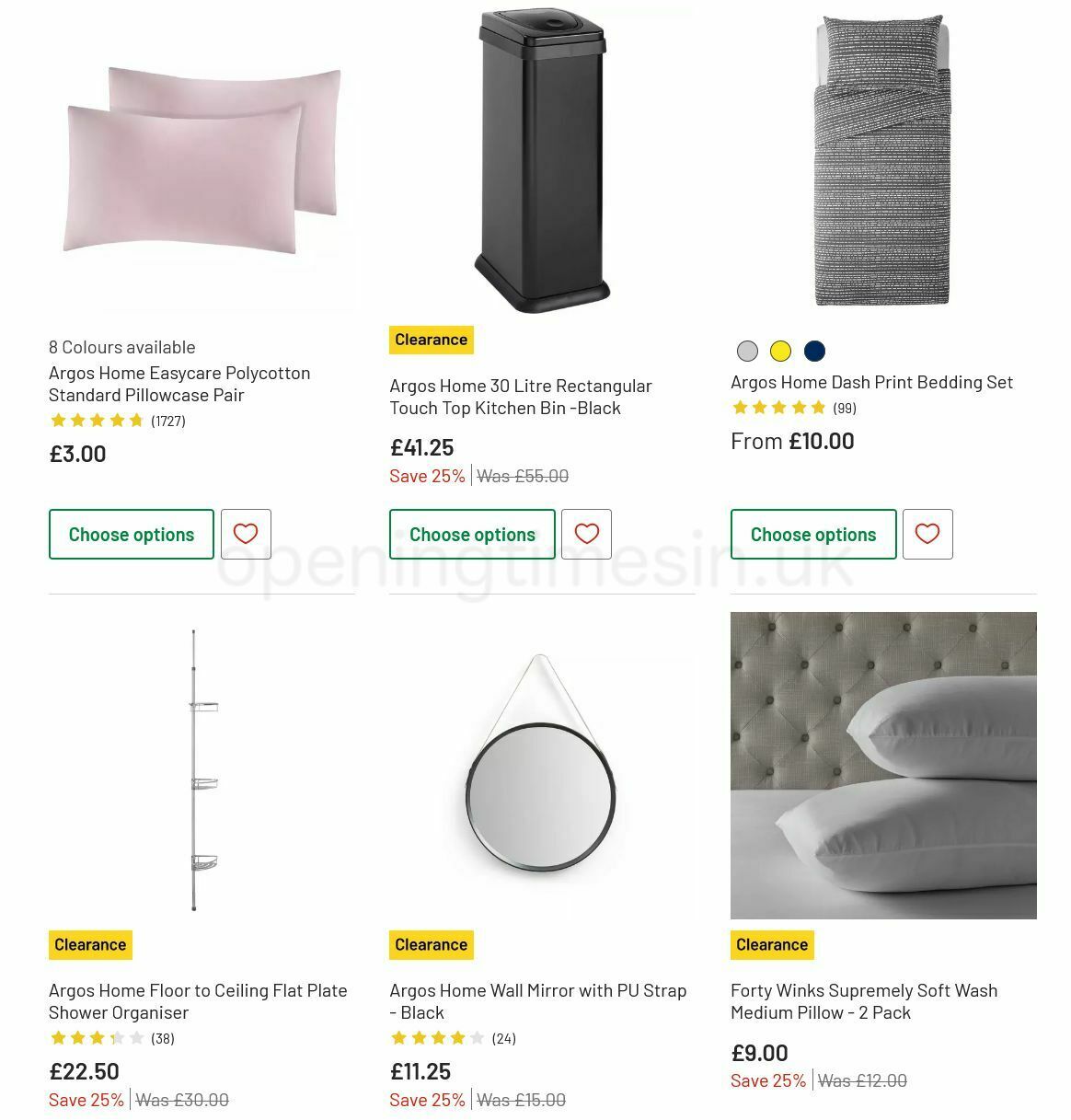 Argos Offers from 19 July