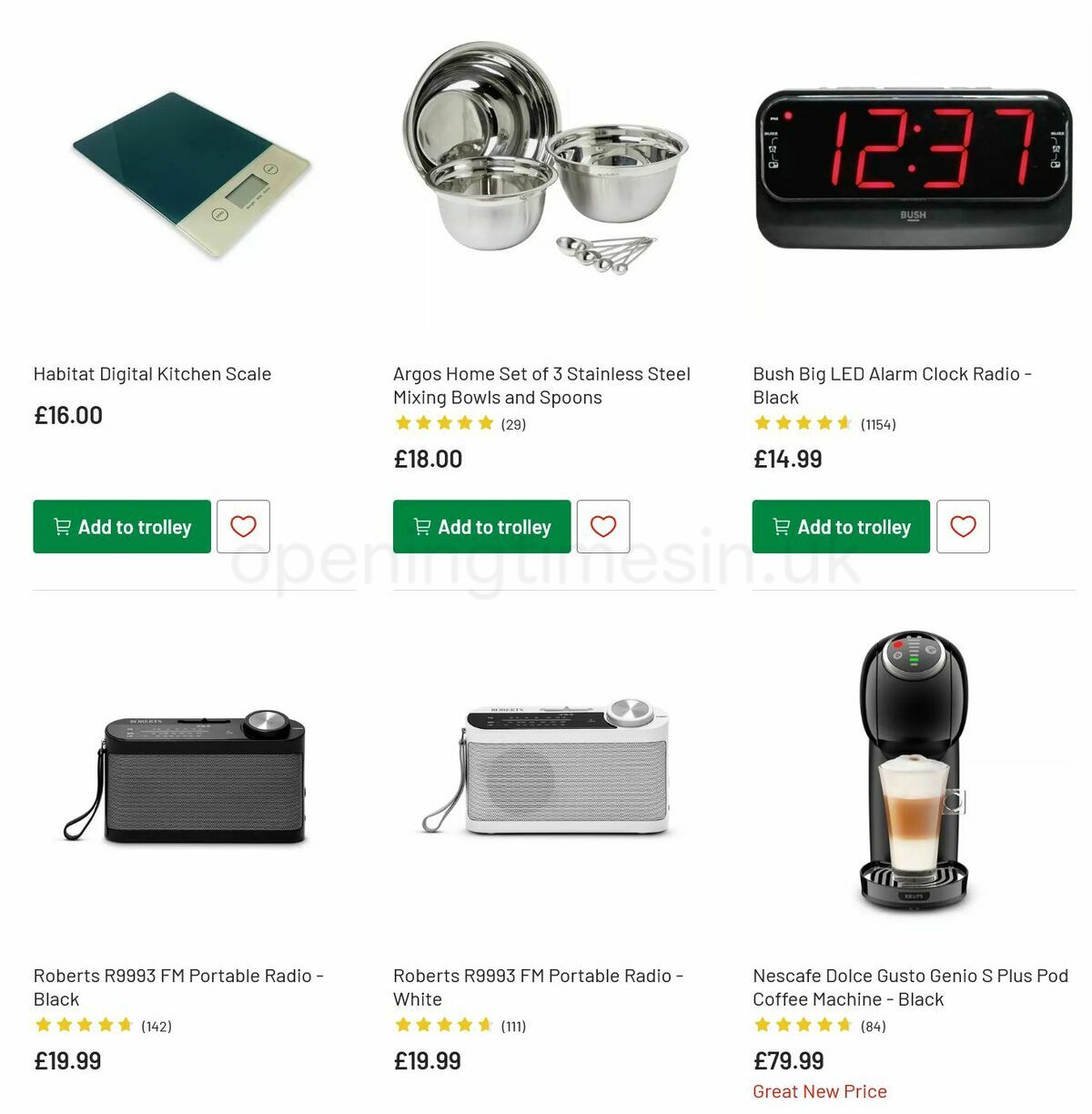 Argos Offers from 2 August