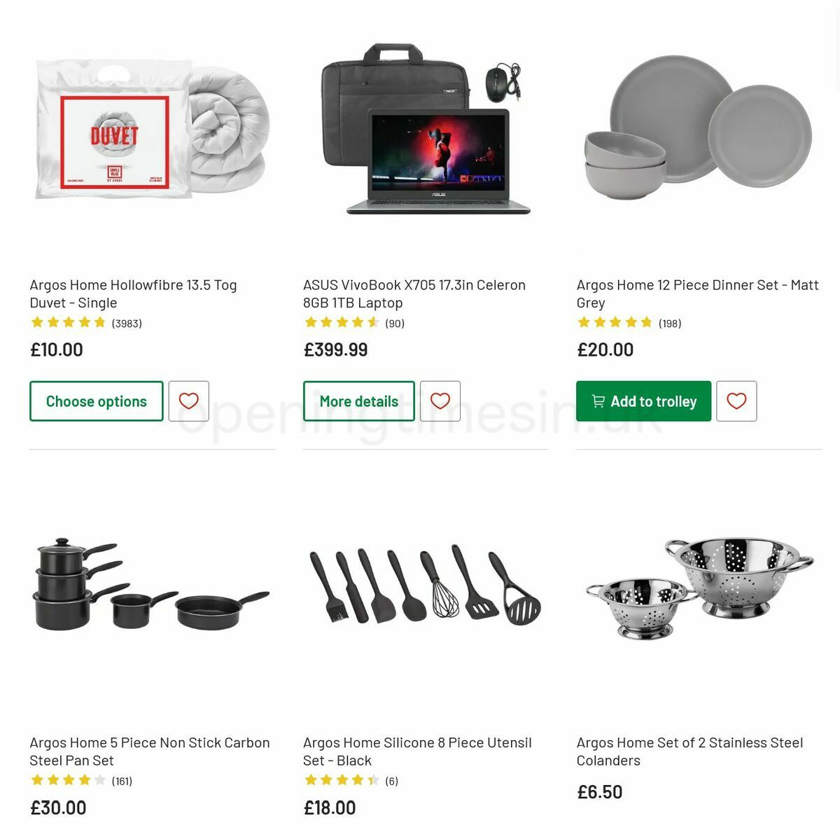 Argos Offers from 2 August