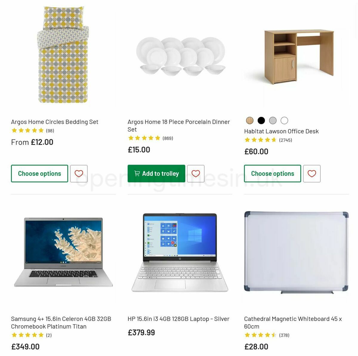 Argos Offers from 2 August