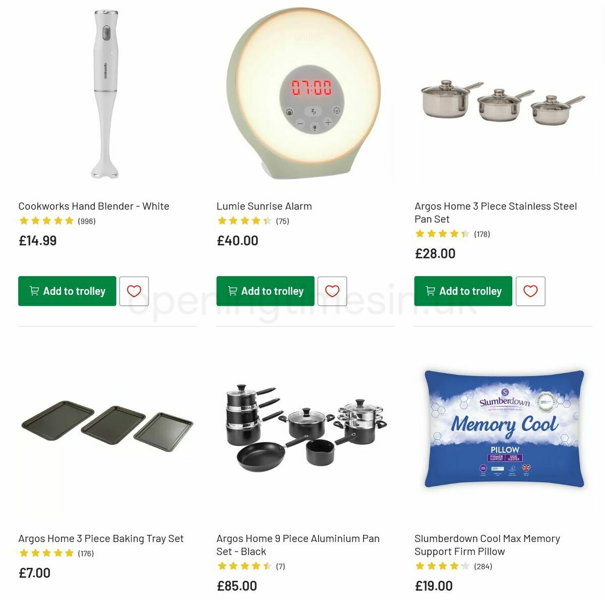 Argos Offers from 2 August