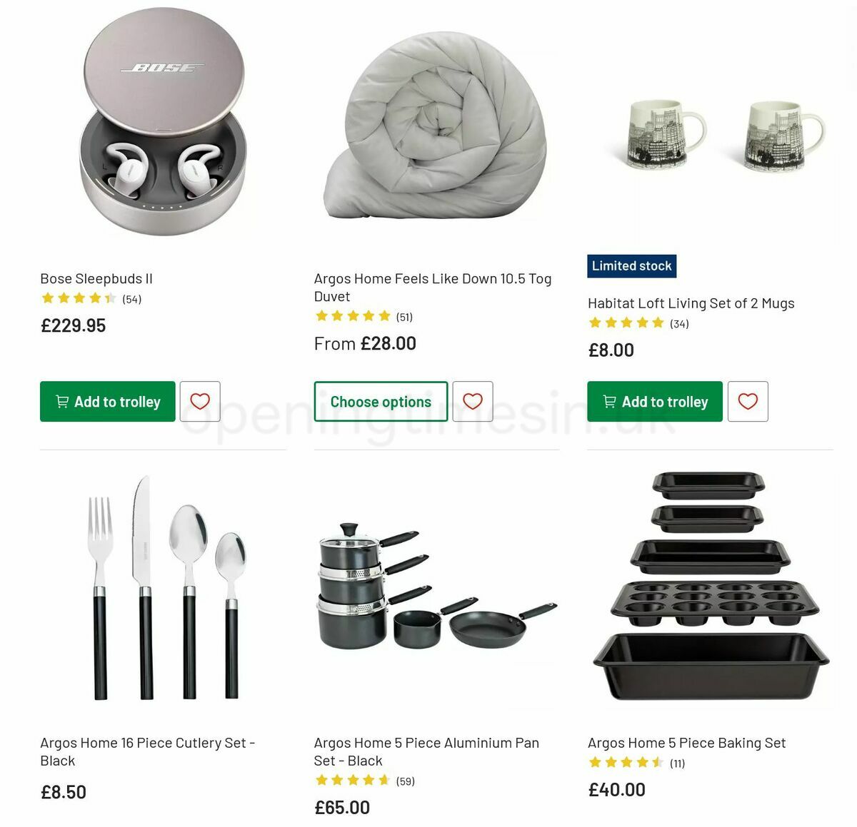 Argos Offers from 2 August