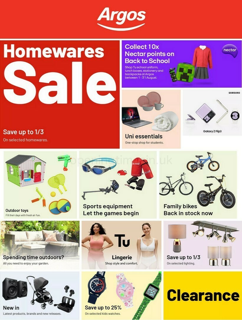 Argos Offers from 16 August