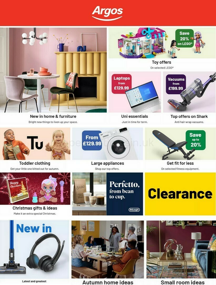 Argos Offers from 20 September