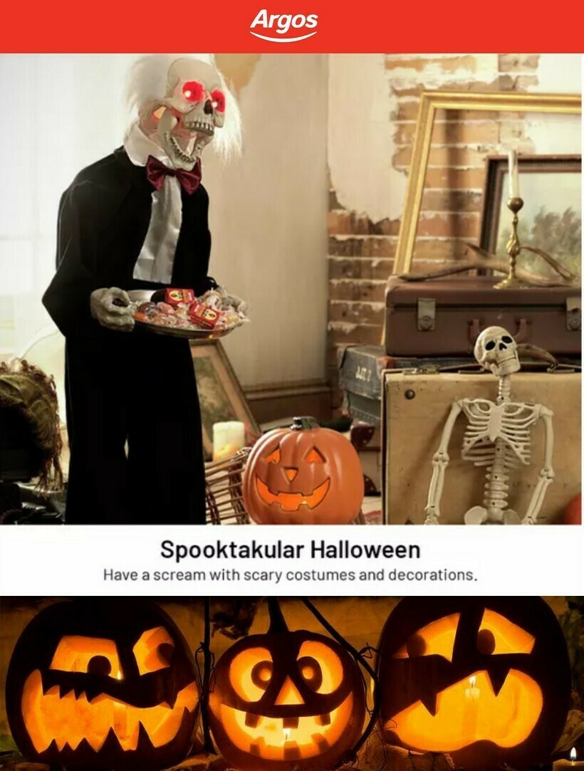 Argos Halloween Offers from 4 October