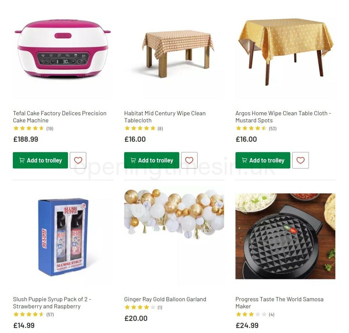 Argos Halloween Offers from 4 October