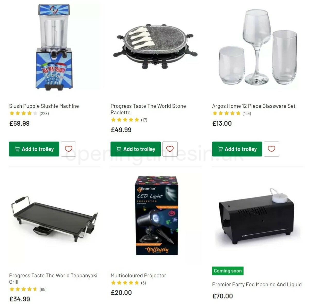 Argos Halloween Offers from 4 October