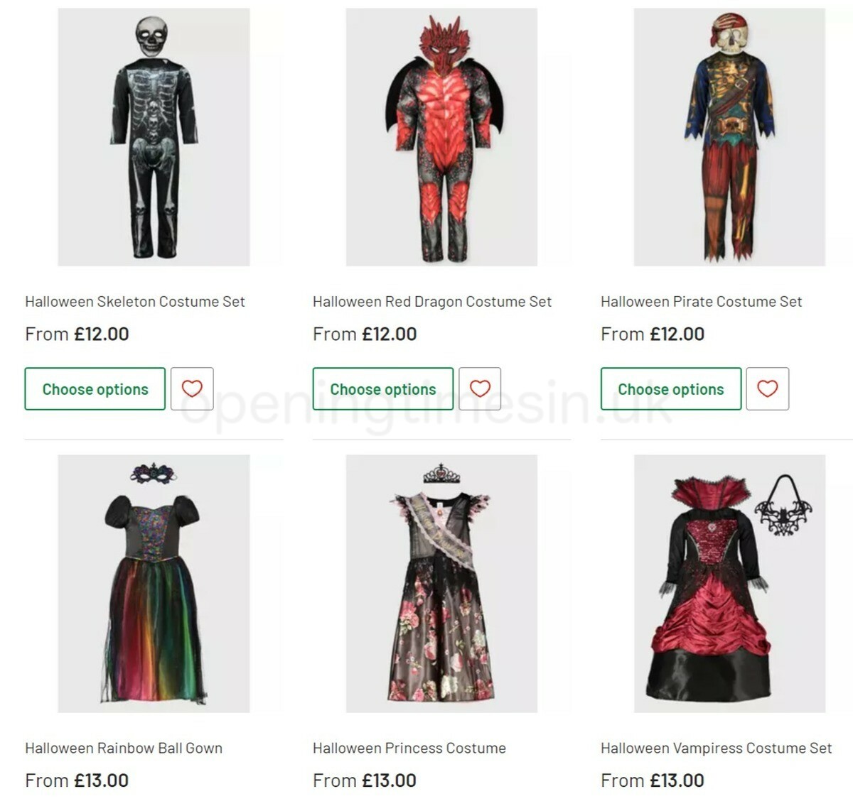 Argos Halloween Offers from 4 October