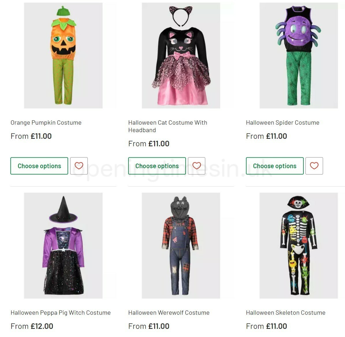 Argos Halloween Offers from 4 October