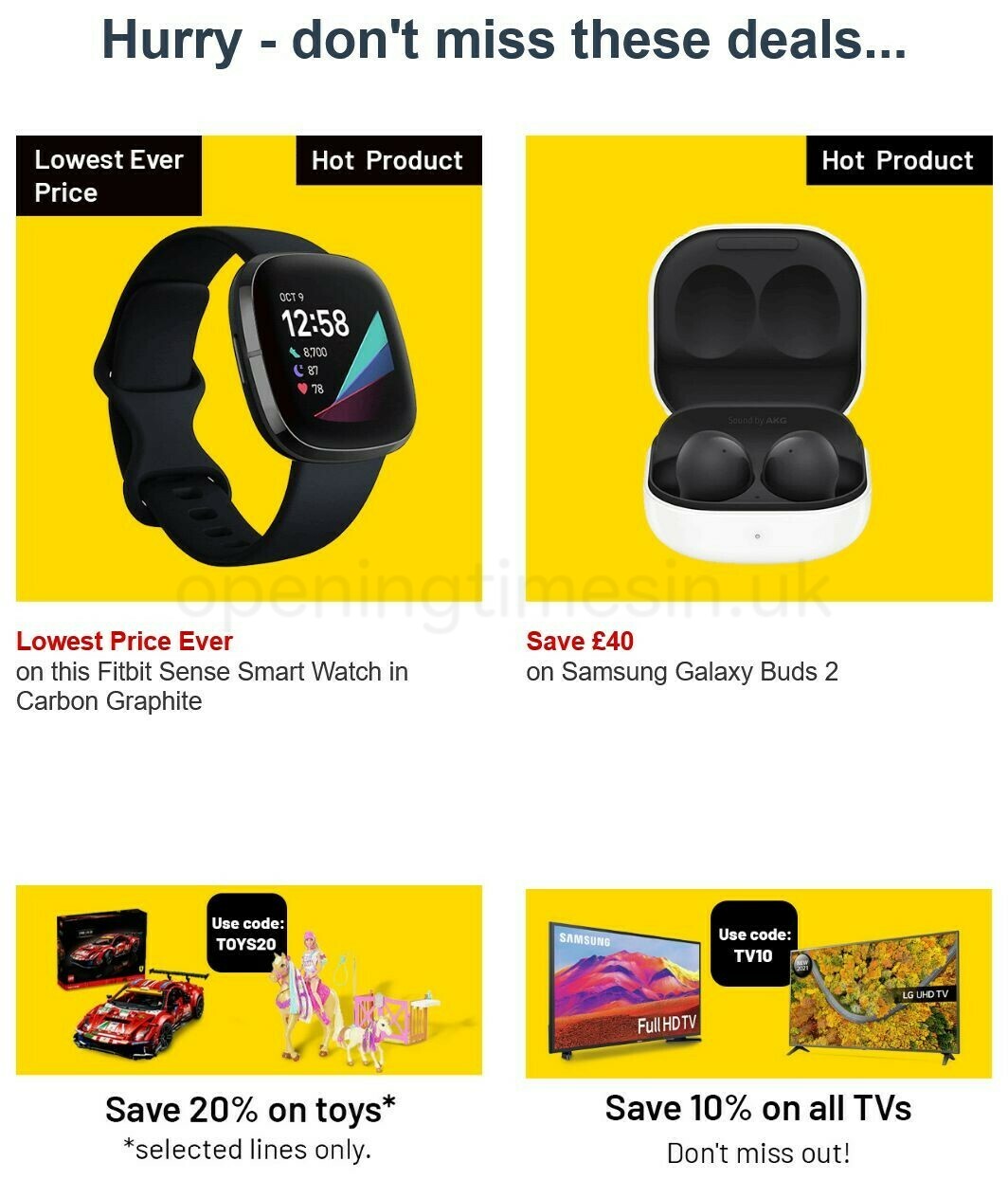 Argos Offers from 26 November