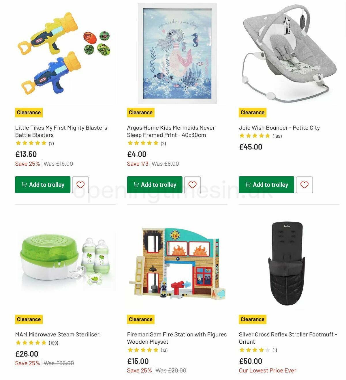 Argos Offers from 19 January