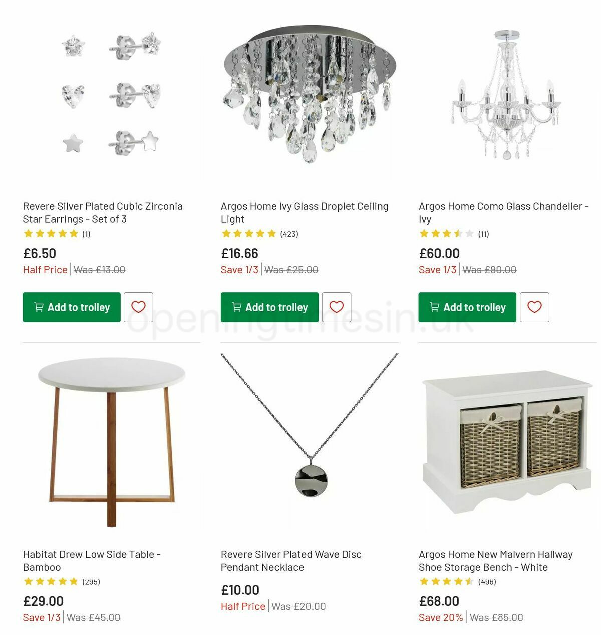 Argos Offers from 19 January