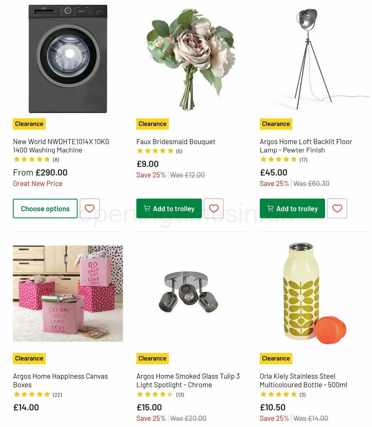 Argos Offers from 15 March