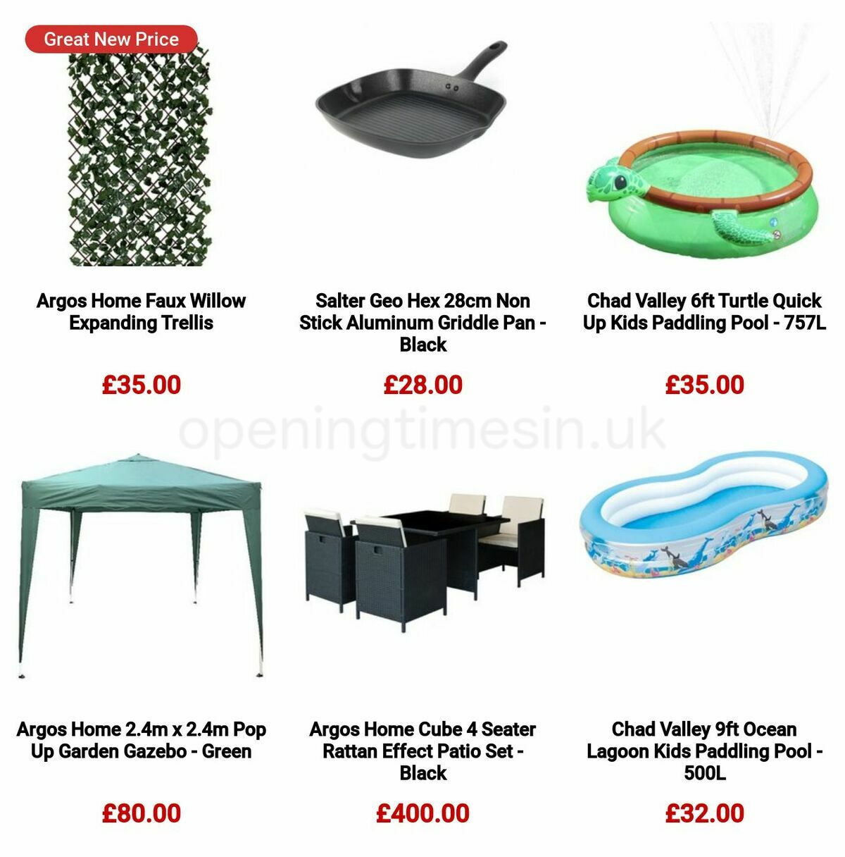 Argos Garden Offers from 2 May