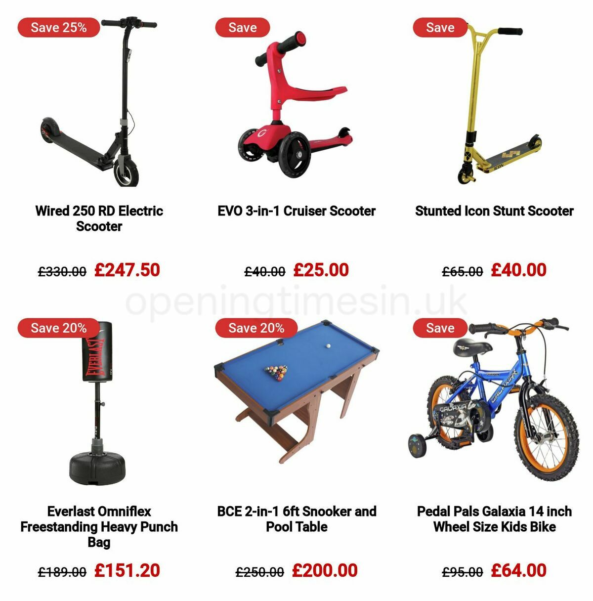 Argos Offers from 6 May