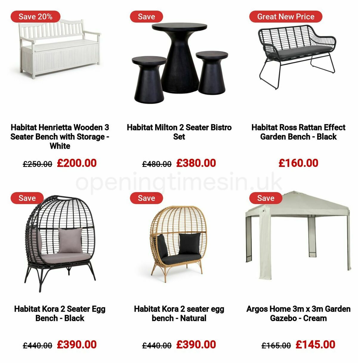 Argos Offers from 6 May
