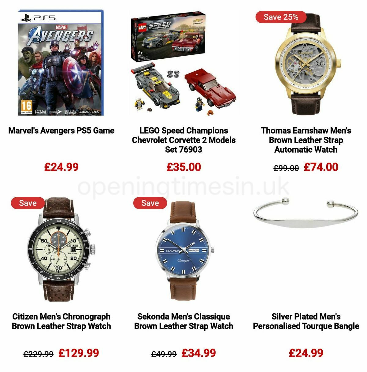 Argos Father's Day Offers from 16 May