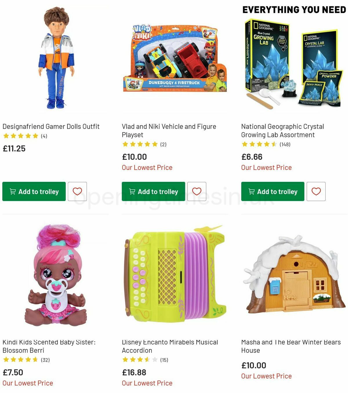 Argos Offers from 11 July