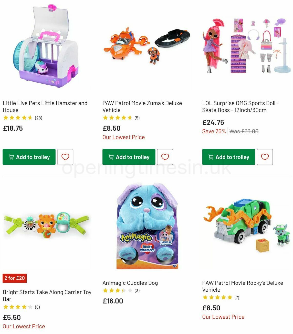 Argos Offers from 11 July